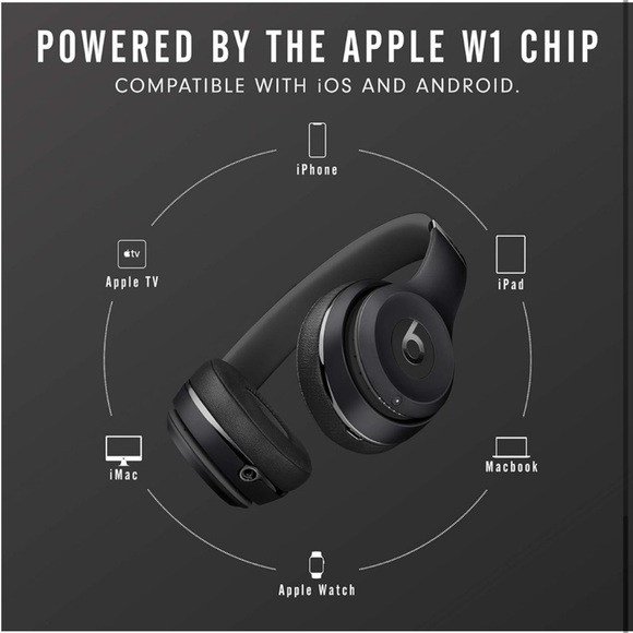 Beats Solo 3 Black Wireless Headphones - Picture 5 of 16